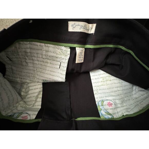 Living Planet Women's Black Chino Pants Eco Cotton Blend Size 6 Inseam New Nwts - Picture 4 of 11